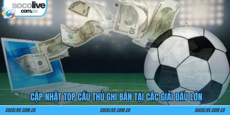 Cập nhật top cầu thủ ghi bàn tại các giải đấu lớn
