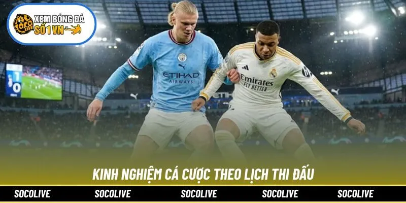 Kinh nghiệm cá cược theo lịch thi đấu