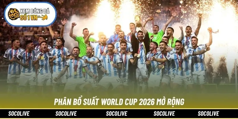 Phân bổ suất World Cup 2026 mở rộng
