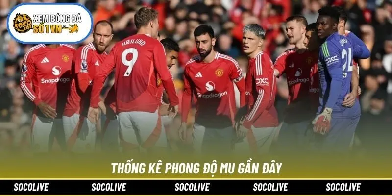 Thống kê phong độ MU gần đây